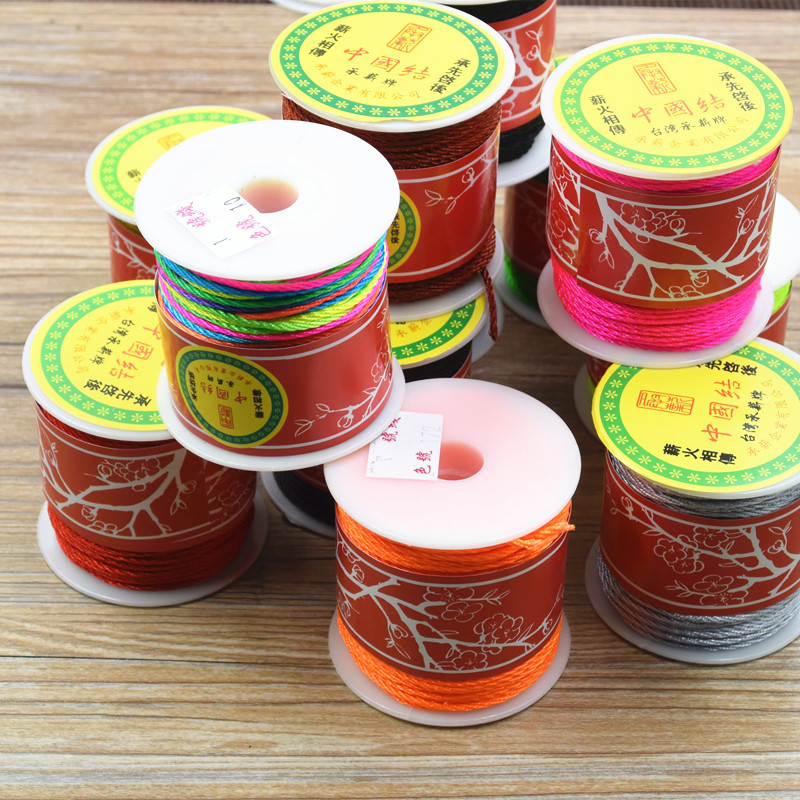 1mm璎珞编织手链红绳子吊坠项链中国结线手工DIY饰品配件材料批发