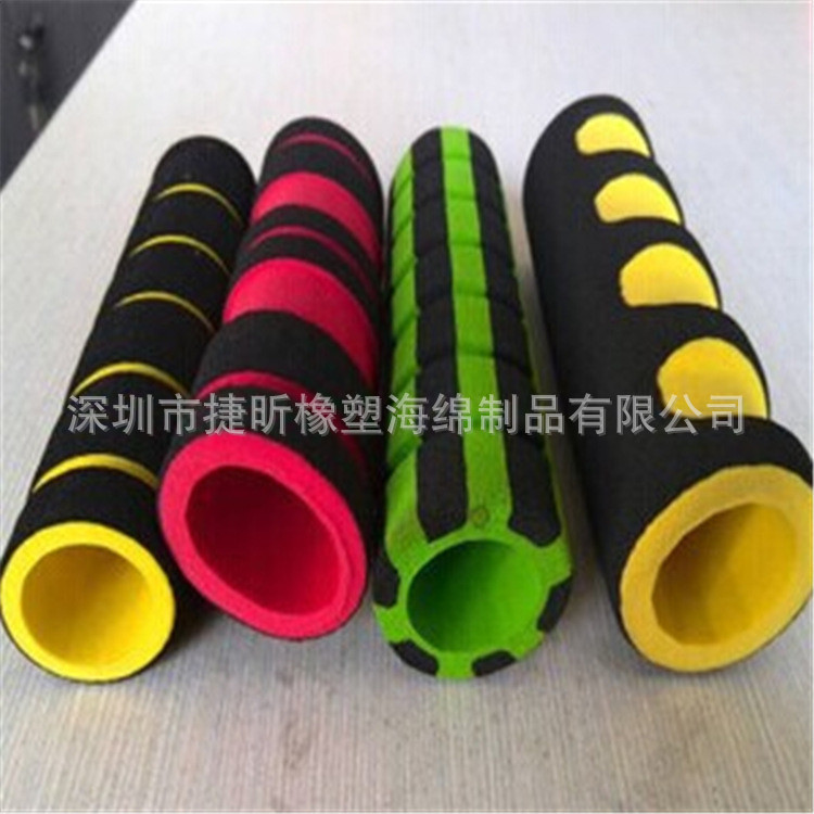厂家批发折叠童车扶手泡棉管  nbr扶手把套海绵管