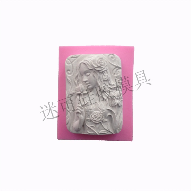 Molde de silicona/molde de jabón hecho a mano/molde de talla de sal/molde de hadas/Fabricante de moldes de cerámica