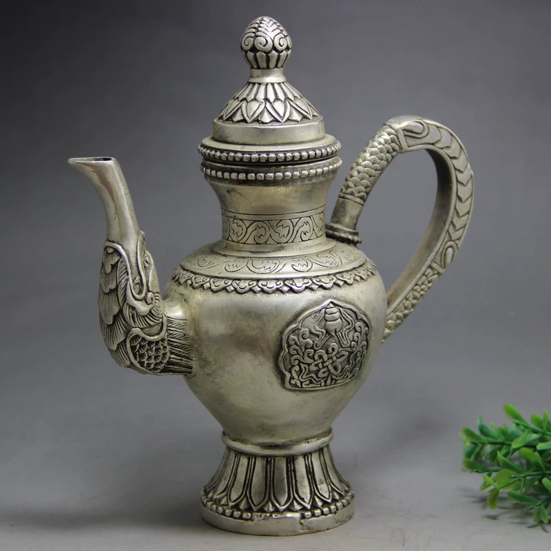 Retro copper pocket flask, teapot, resin decor, wholesale
