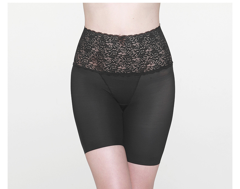 Black Lace-Trimmed Bottom Shorts