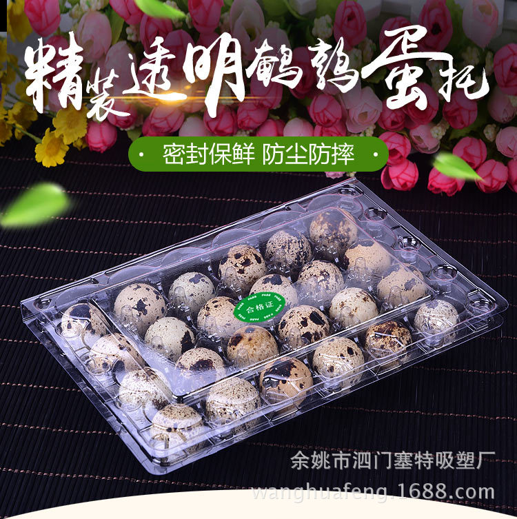 蛋卫士 透明鹌鹑蛋托  鹌鹑蛋透明礼盒  PET食品级鹌鹑蛋包装盒|ru