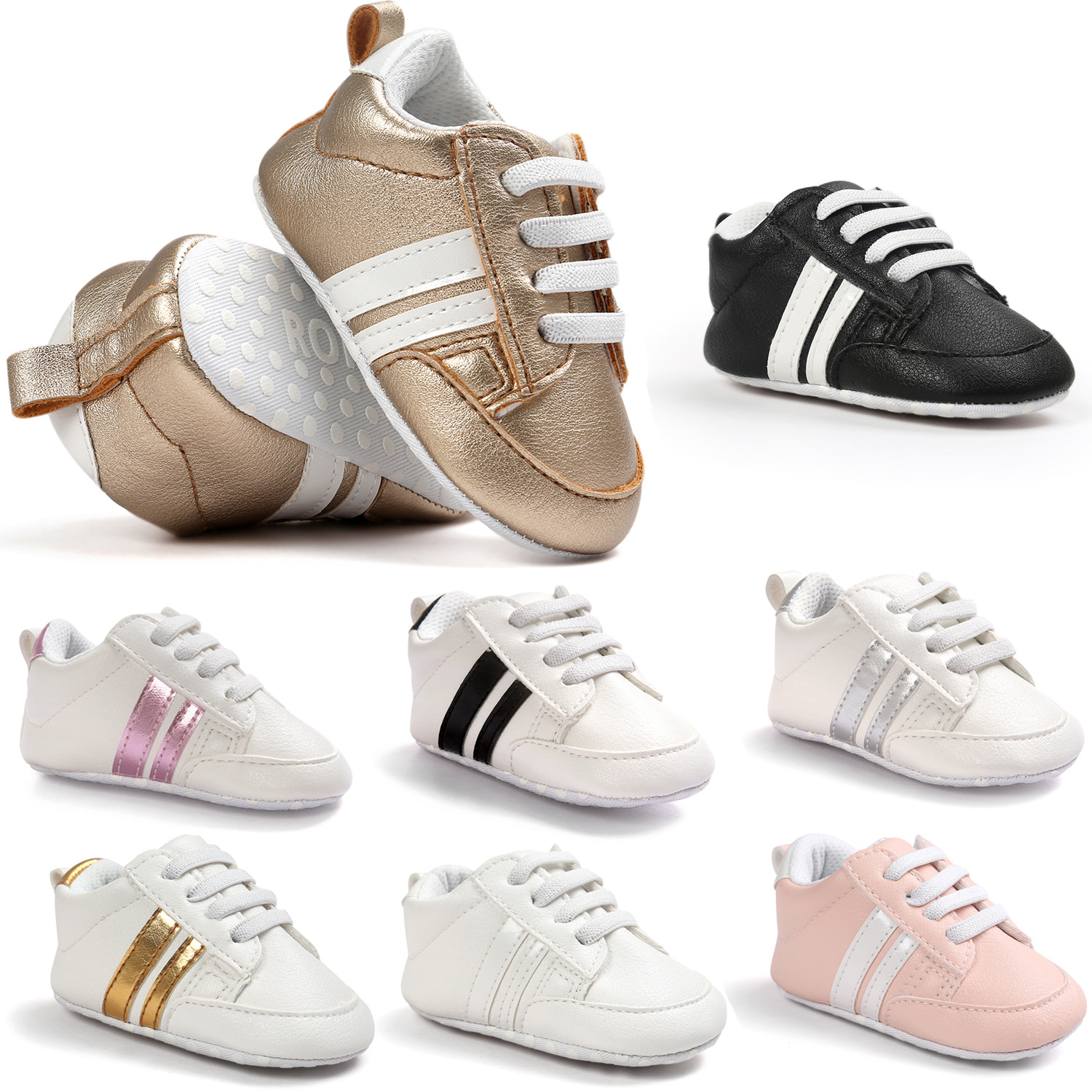 Wave shoes baby shoes soft bottom toddle...