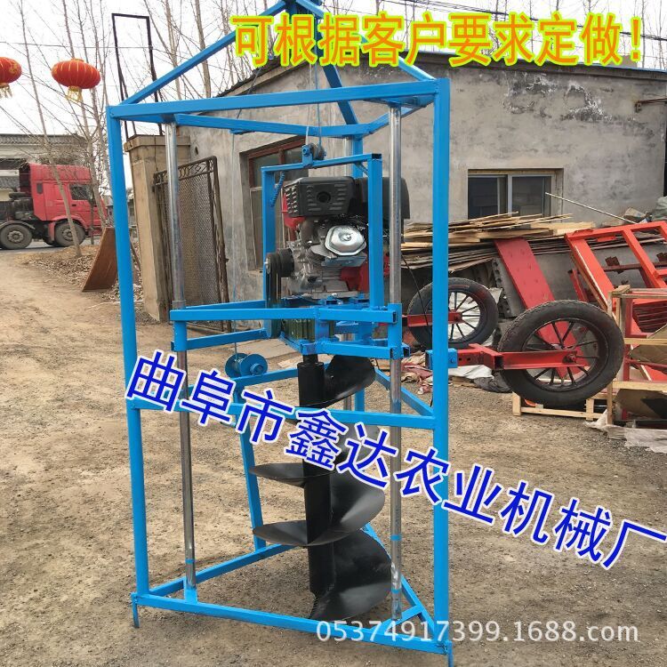 高速公路施工打桩机 手提式螺旋挖坑机 优质打桩机