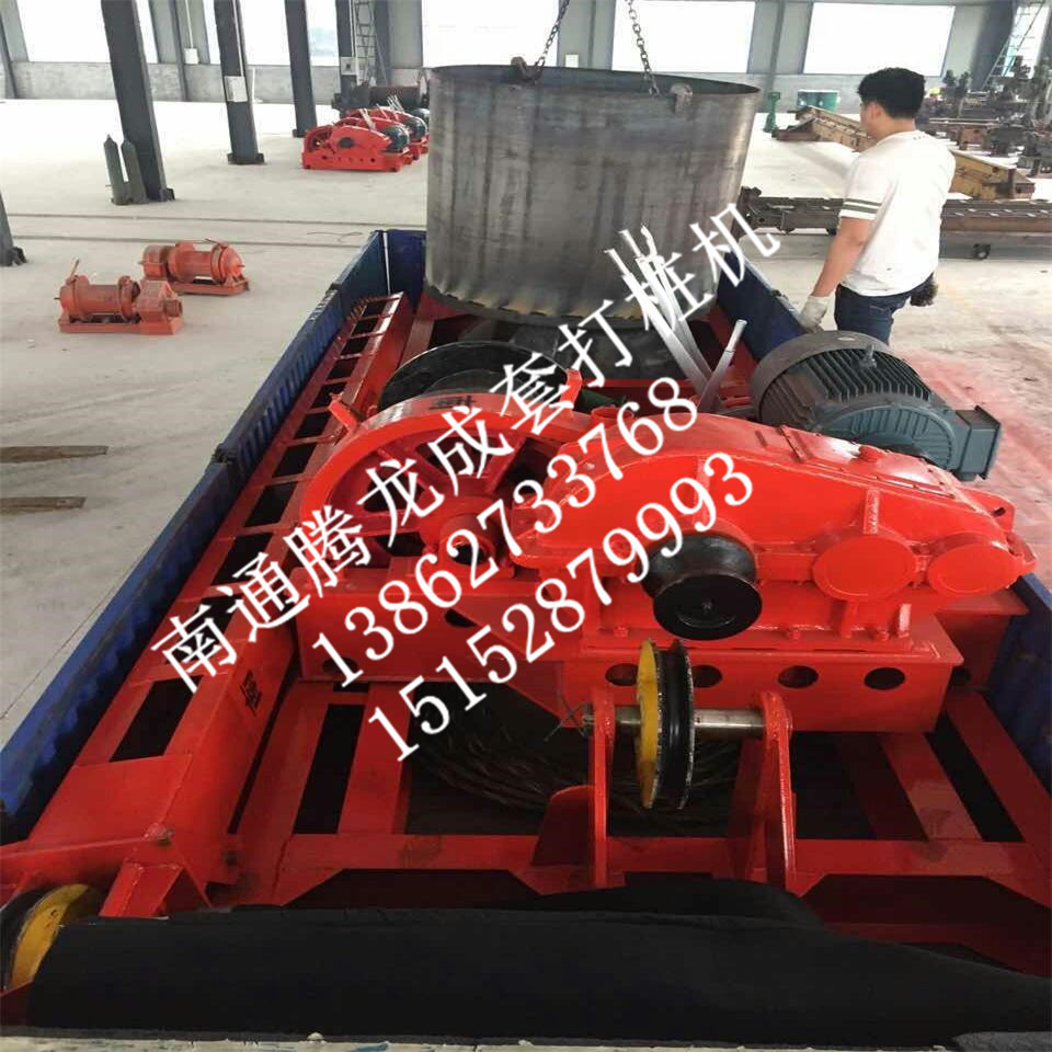 腾龙手拉钻打桩机钢丝绳拉力 主卷扬型号 厂家生产