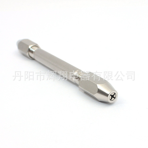 Mini drill clamp pinvise double-headed needle pliers handle hexagonal double-headed watch repair tool