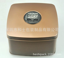 极草铁盒包装 极草正方形马口铁盒 大连青岛海参铁盒包装