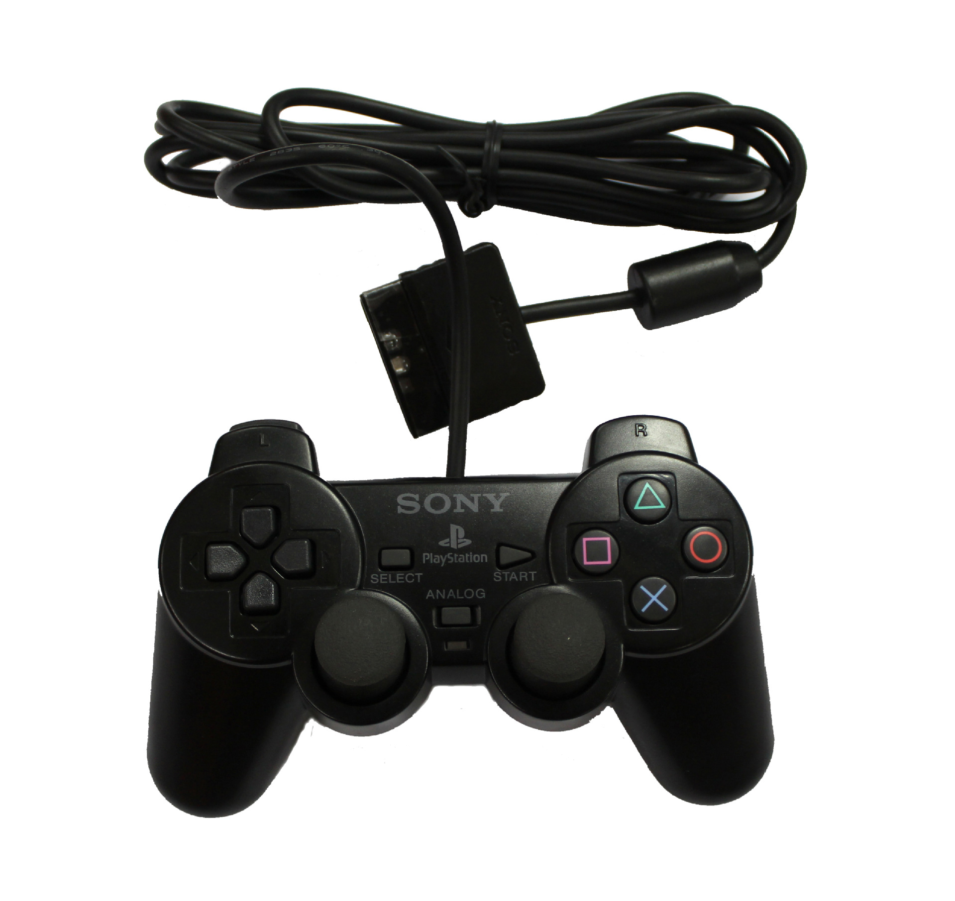 ps2 wired joystick-black