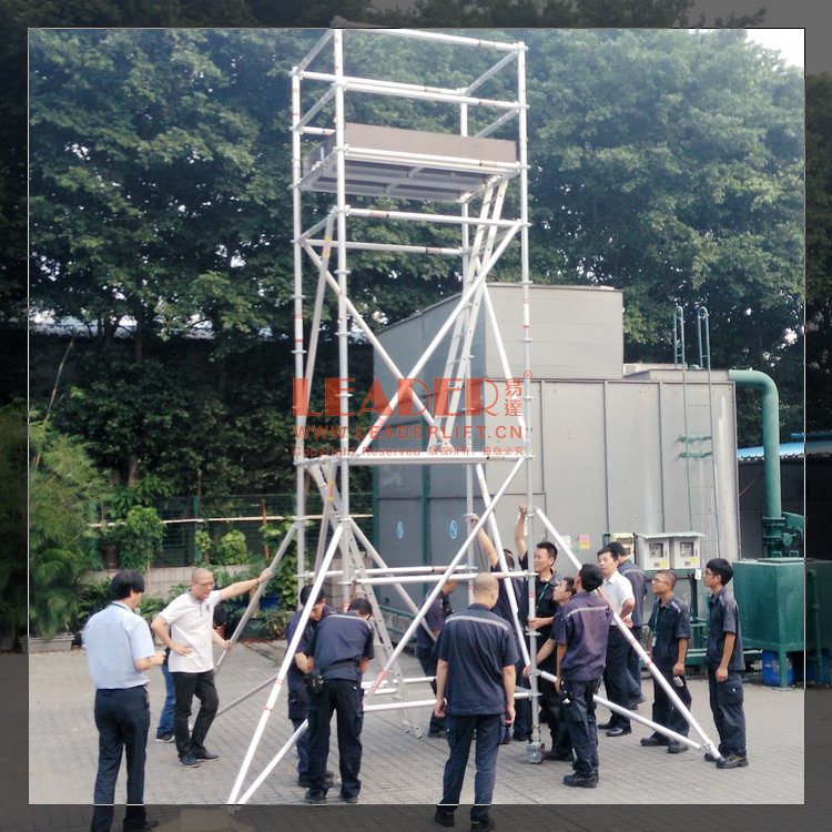 易达GN50型扣盘式移动铝架 品质好 载重高 满足任意高空作业需要