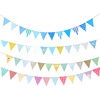 The festival party dressing supplies birthday flag banner banner triangle decoration color flag hanging flag props pull flowers