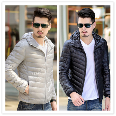 2020秋冬新款韓版超輕薄羽絨服男士大碼短款連帽運動外套戶外批發