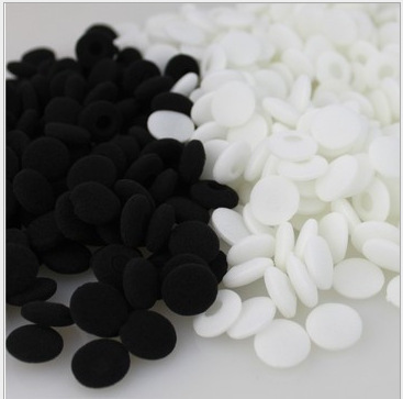 18mm auriculares esponja cubierta importada de fábrica de algodón cubierta del auricular tapones para los oídos orejeras cubierta del auricular