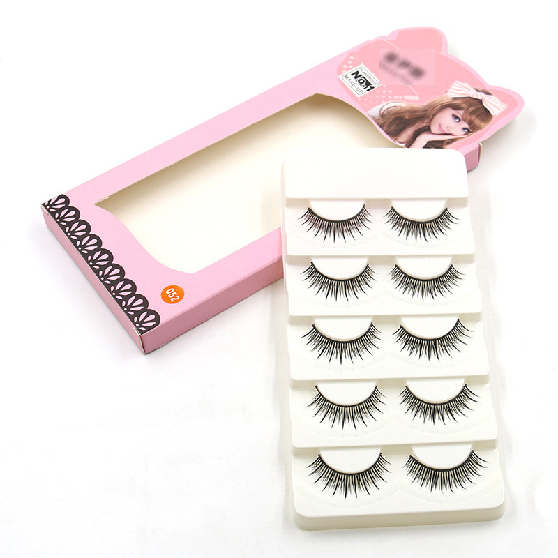 052 热销仿真棉线梗假睫毛  手工假睫毛 仿真裸妆款眼睫毛批发+