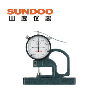 SUNDOO温州山度 LP-5710百分测厚仪/厚度表/厚度规0-10mm
