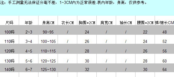 狗頭裙子尺寸表