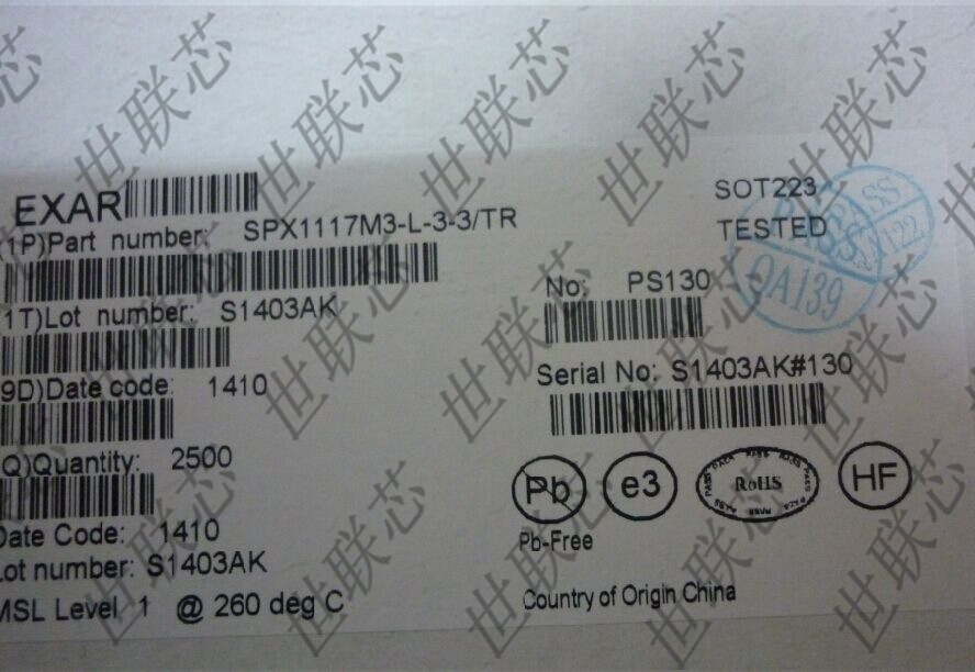 全新SPX1117M3-L-3.3 线性稳压器 SOT223 3.3V 原装 现货供应