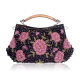 Spot Vintage Handmade Flower Beaded Embroidered Bag Three-dimensional Exquisite Handmade Bag Dress Evening Bag Dress Portable Shoulder Bag