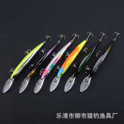 Lure fake bait 6 color set minnow bait 14.5cm/12.7g bionic bait plastic hard bait cross-border foreign trade