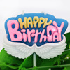 创意蜡烛生日蛋糕装饰派对百天满月周岁生日快乐蜡烛厂价批发|ms