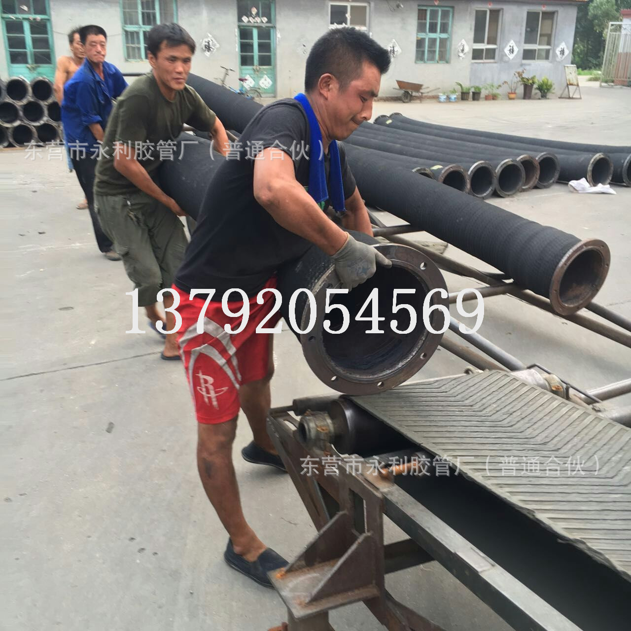 DN300 400 500mm大口径法兰钢丝管可加工定制钢丝骨架胶管