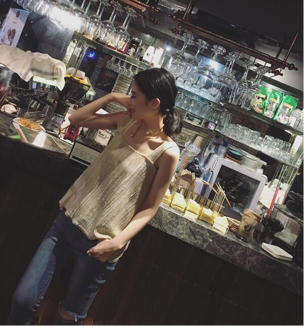 ASM 亮絲款背心+連衣裙 (38)