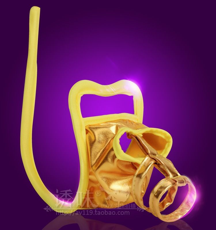 Men's Sexy Underwear Sexy C- shaped Pants Low-waisted Men's Underwear with Sailings and Hole T-pants