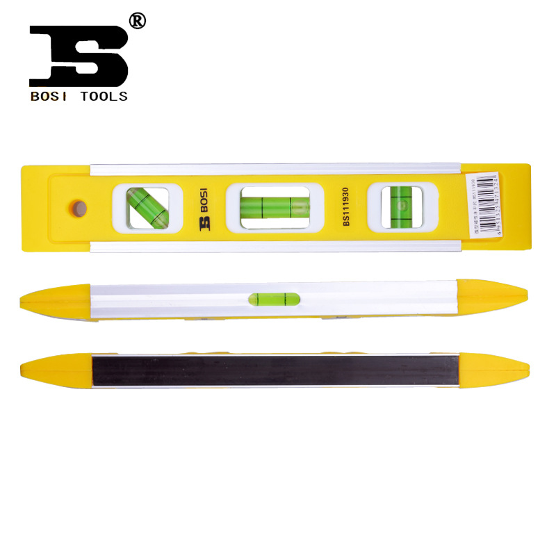 波斯工具 BS-S93C 微型磁性水平尺 230mm BS111930 正品保证