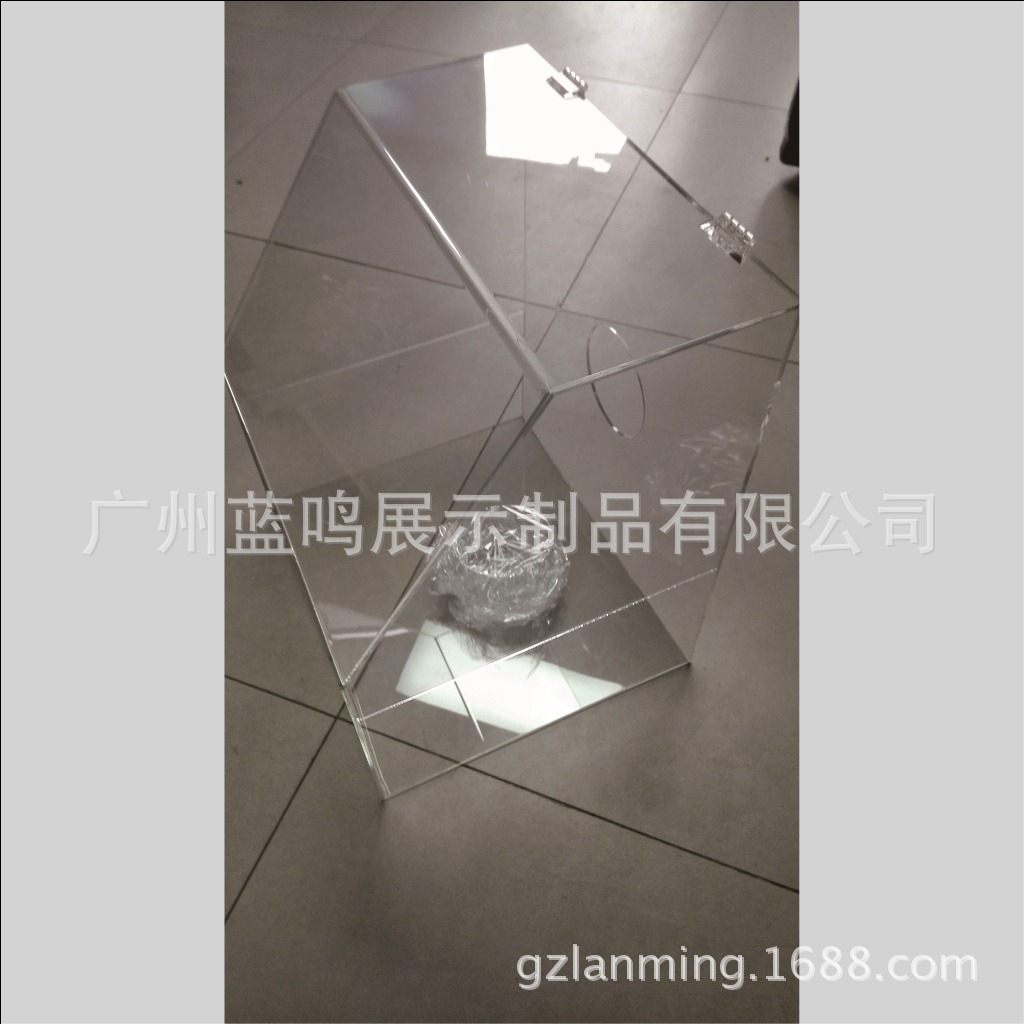 透明亚克力捐款箱子盒子 有机玻璃爱心募捐箱 投票箱 意见箱