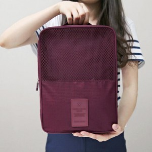 Second-generation travel waterproof travel storage bag practical portable shoe double-layer storage bag shoe organization bag