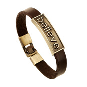 Vintage woven leather bracelet