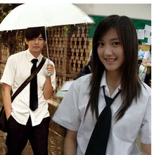 英伦学院派日韩初高中学生校服班服长袖白衬衫制服男女款套装