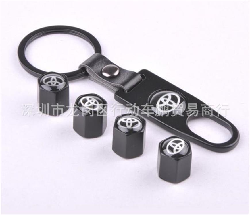 丰田 汽车轮胎气门嘴帽 轮毂改装气门嘴盖 带专用板手 气门芯盖