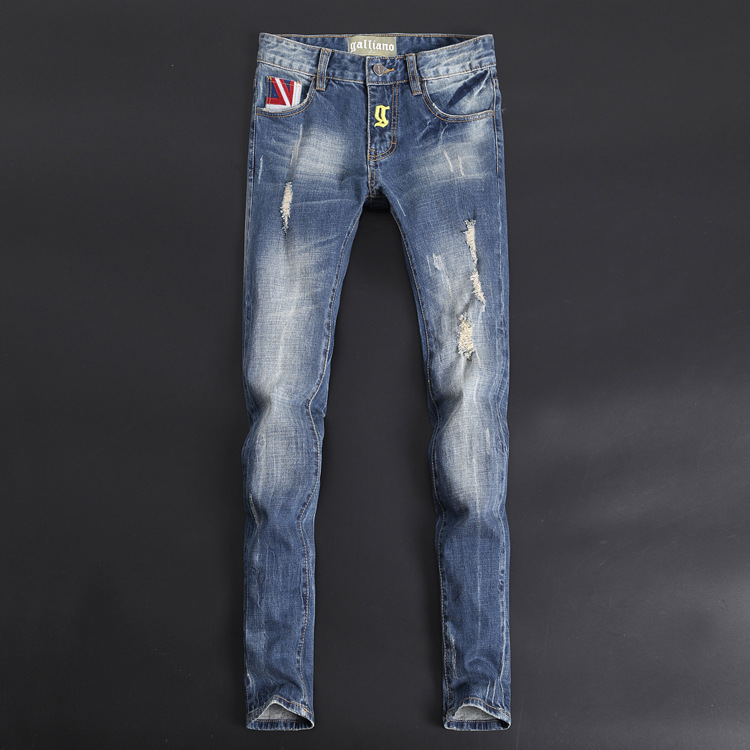 Jeans pour jeunesse pieds Slim en coton pour printemps - Ref 1464003 Image 7