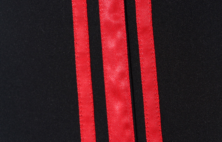 紅色條紋黑色長褲10