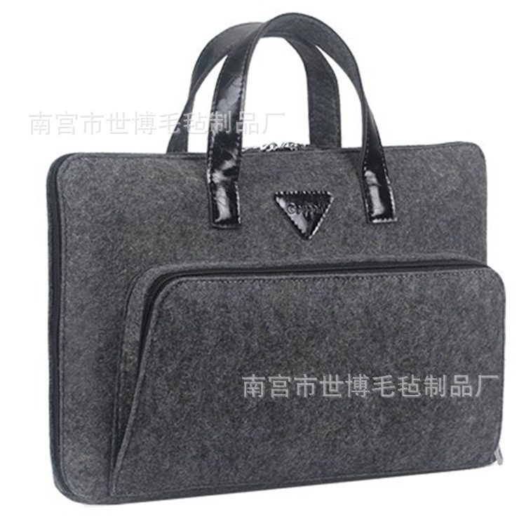 供应毛毡 彩色毛毡包 毛毡文件包 羊毛毡电脑包 定做各种颜色规格