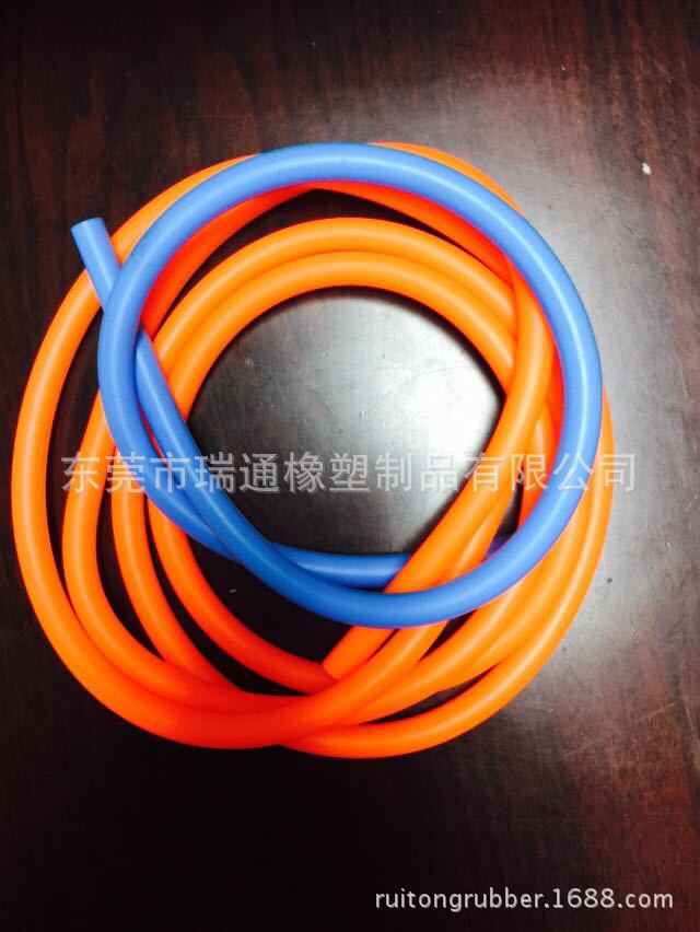 厂家批量供应I字拉力器专用TPE弹性胶条胶管人工橡胶拉力管