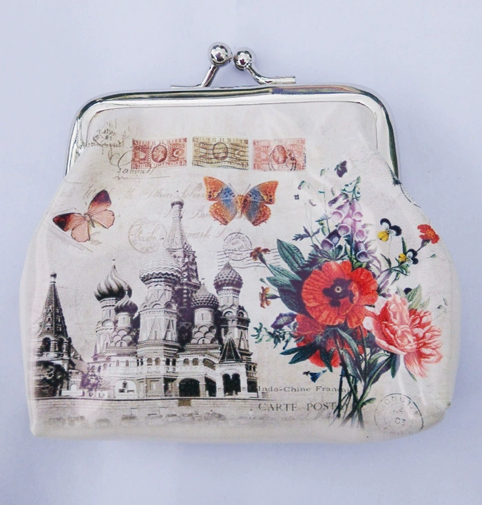 High quality bag, polyurethane trend wallet, coins, 3 inch