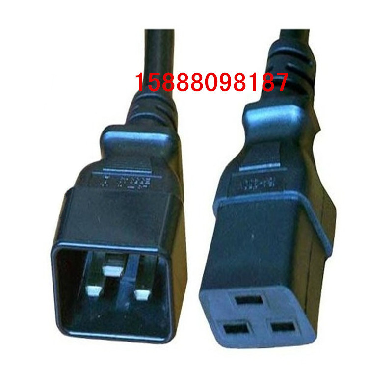 大功率AC电源线 C19/C20公母插头电源线 c19连接线 c20延长线