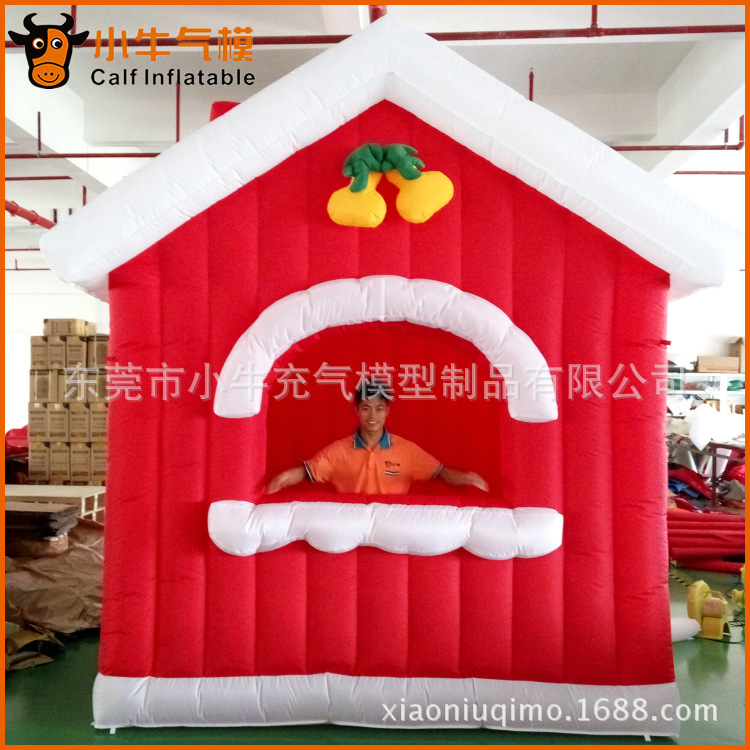 充气房子 圣诞节房屋模型 大型活动赛事现场快速建房 布料工程