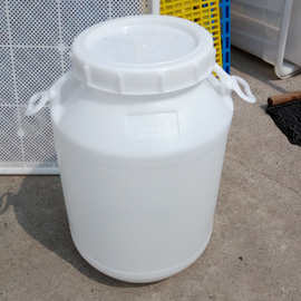 供应塑料桶75升水桶150斤白桶圆桶耳桶带内外盖塑料桶塑料桶油桶
