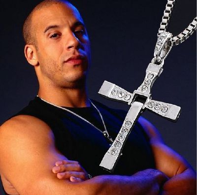 Fast and Furious 7 cross necklace Toledo same style personalized necklace men's European and American pendant jewelry C022