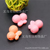 Factory direct selling Mickey head type acrylic beads spring straight beaded beaded mixed color mixed batch DIY chip beading