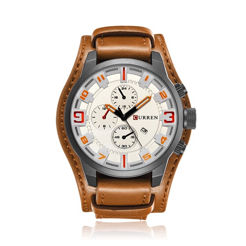 CURREN 8225 men's watch calendar watch waterproof quartz belt watch foreign trade watch