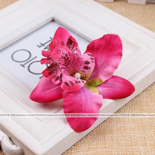 High-end artificial cymbidium, artificial flowers, living room decoration flowers, dining table orchids, flower arrangements, wedding arrangement flowers