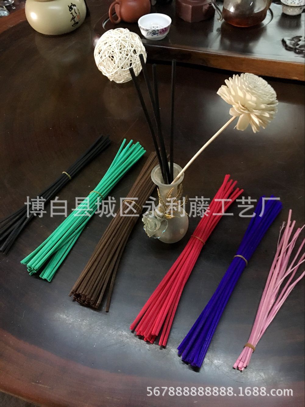 Dyed rattan