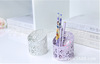 [Zhanmao] Creative metal hollowed out and colorful stroke desktop storage tube