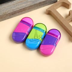 兒童學習用品削筆器加橡皮韓版迷你手動卷筆刀鉛筆刀批發可印logo