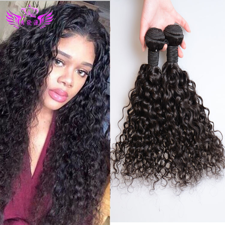 High quality Malaysian hair real hair water wave hair curtain water wave natural color