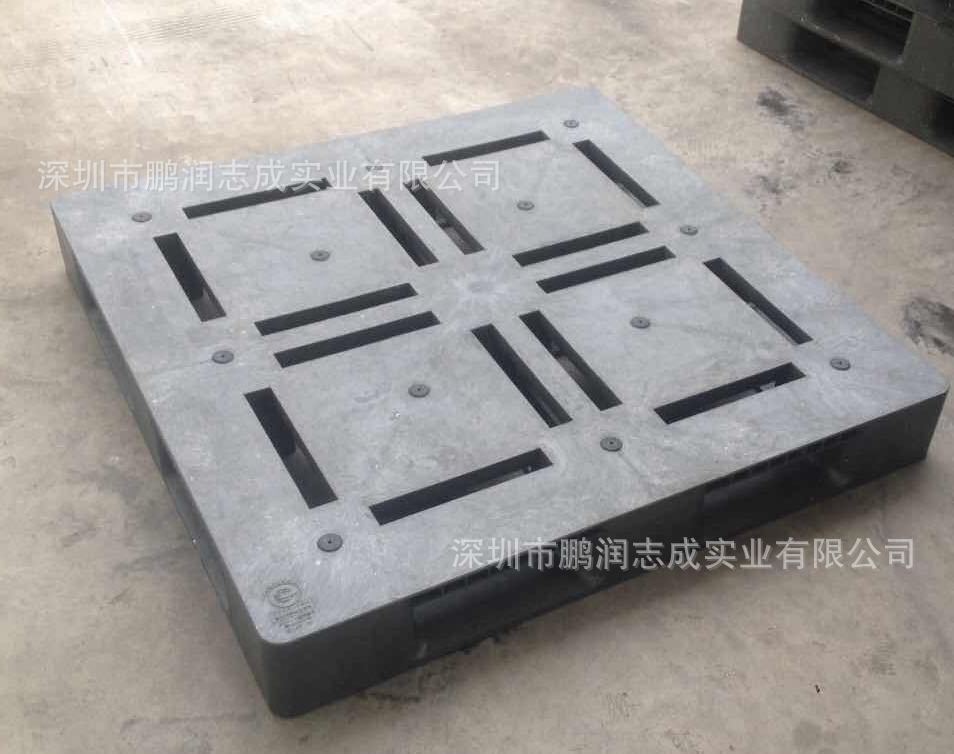 进口二手田字卡板、塑胶田字平面栈板、塑料灰色二手叉车托盘