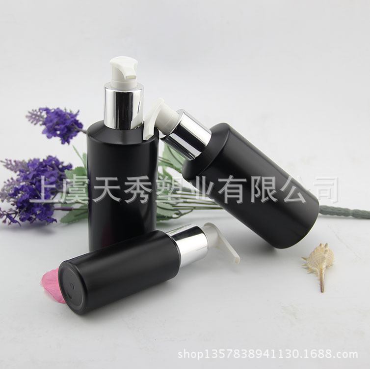 厂家 250ML 75ML 黑色斜肩PET 洗手液瓶 乳液瓶 沐浴露瓶